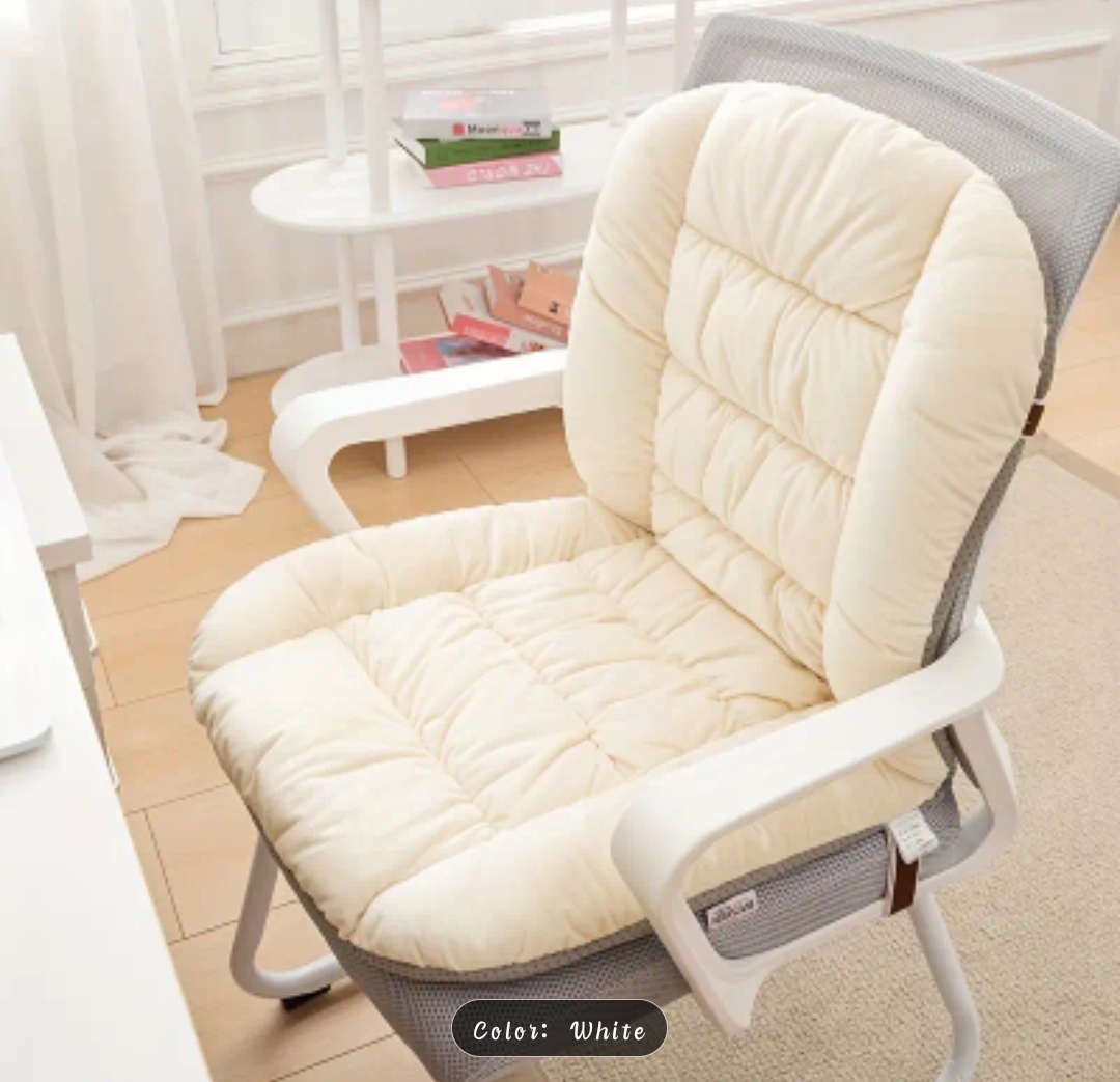 Plush Velvet Tufted Chair Cushion Set – Seat & Back Support | 11 Colors