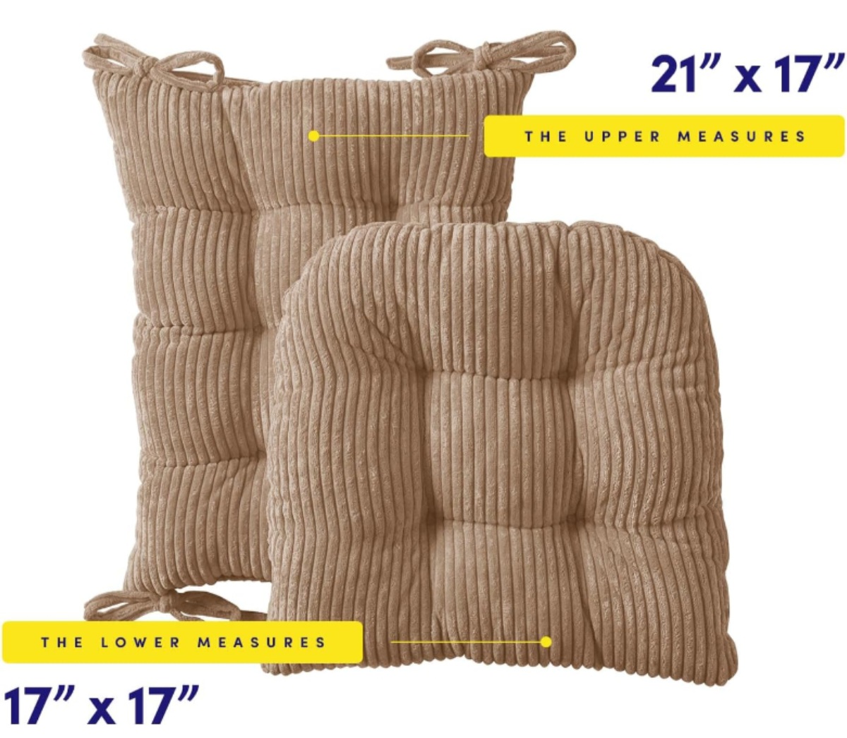 Outdoor/Indoor Rocking Chair Cushion with Ties