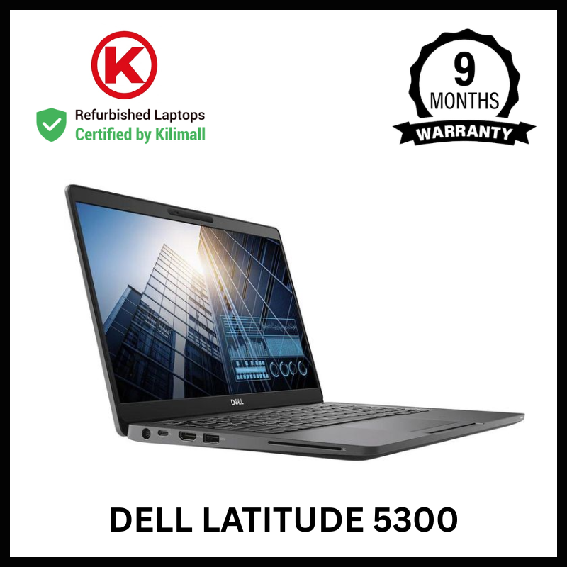 CERTIFIED BY KILIMALL | Dell latitude 5300 Core i5 8th Gen 8GB RAM 256GB SSD | 14" Full HD Display | Windows and Office Installed | 90% Battery Health| 3+ Hours Active| 9 Months Warranty KiliCertified