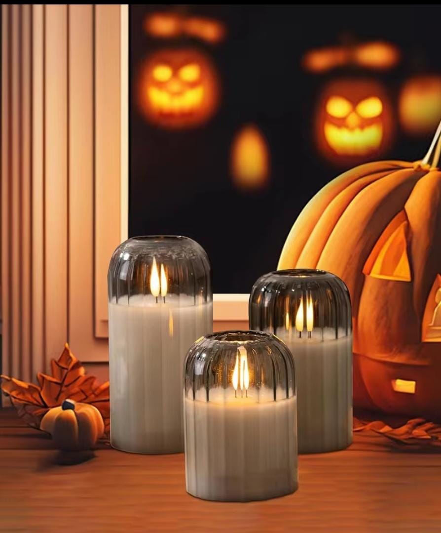 No Fire. No Smoke. Just Pure Glow.
Casa Lumi AuraGlow LED Candle Lamp – Flameless Flickering Ambient Light (Luxury Glass Design)