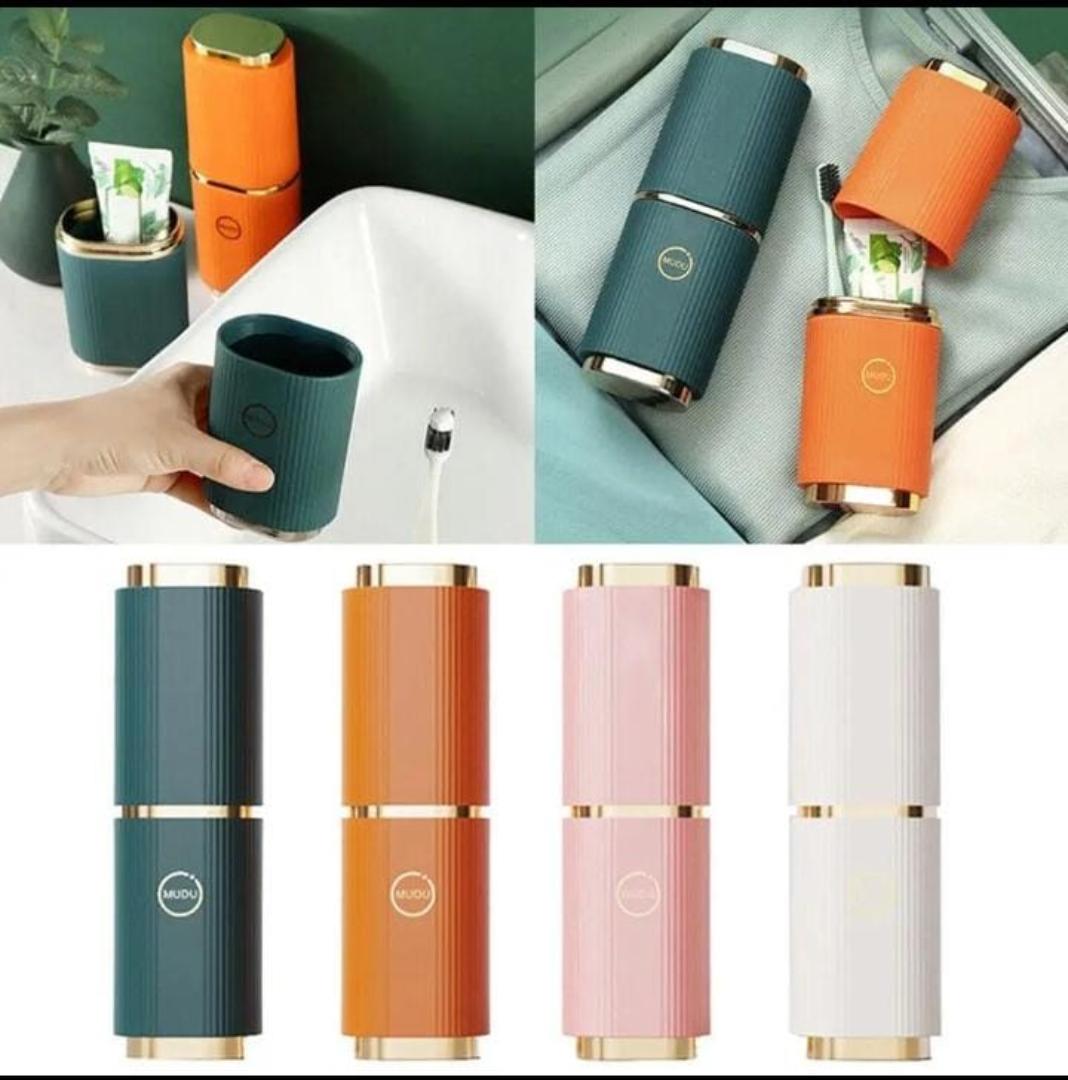 Casa Lumi Portable Travel Toothbrush Holder | Multifunctional Toothbrush & Toothpaste Storage Case | Hygienic Travel Bathroom Organizer