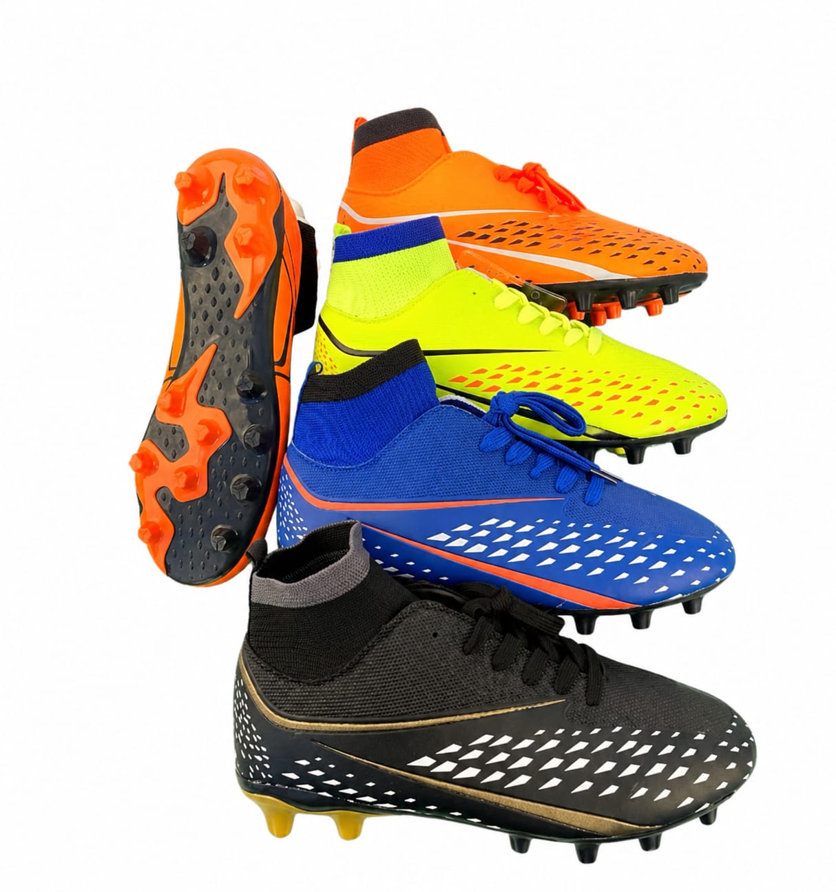 ⚽🔥 Elite High-Ankle Football Boots – Pro Control & Speed Cleats 🔥🚨  – LIMITED STOCK AVAILABLE! 🚨.⚽🔥 .High-Ankle Sock Fit Design.Anti-Slip Studded Sole.Better ball control for accurate pass