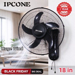 IPCONE 18 inch wall mount fan 5 blades 3 speed powerful motor fan electric cooling fan cooler wall mounted fan
