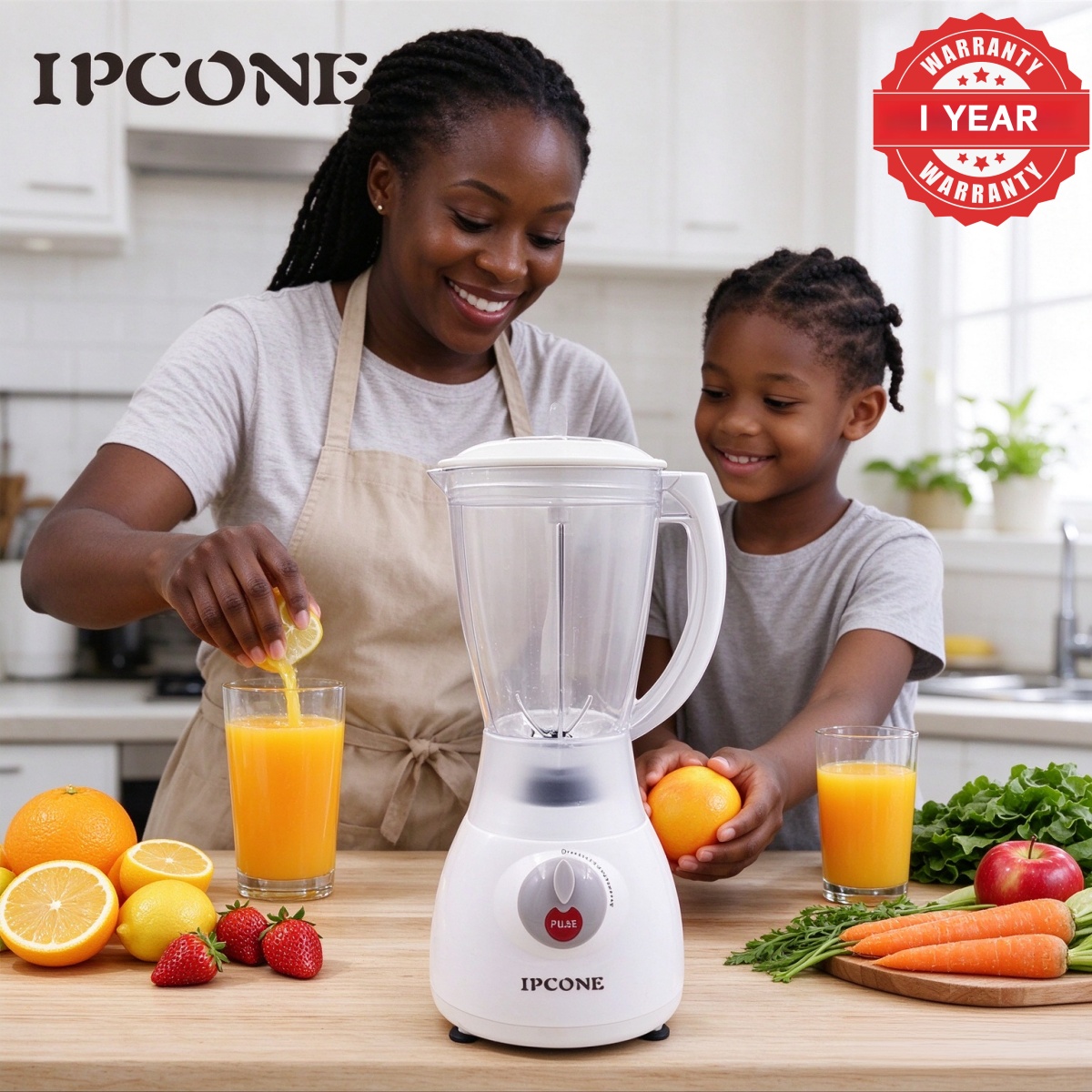 IPCONE 1.5L 2 In 1 Motor Stainless Steel Blender HT-JD-004 Quality With Grinder Juicer ipcone blender Ipcone blender