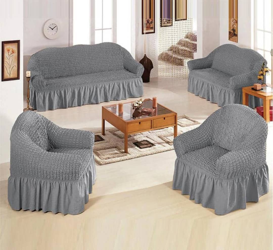 Imported Heavy Duty Sofa Slipcovers – Jacquard & Bubble Fabric Turkey Sofa and Loose Covers,  7 Seater, 5 seater, 3 Seater, 2 Seater & 1 Seater