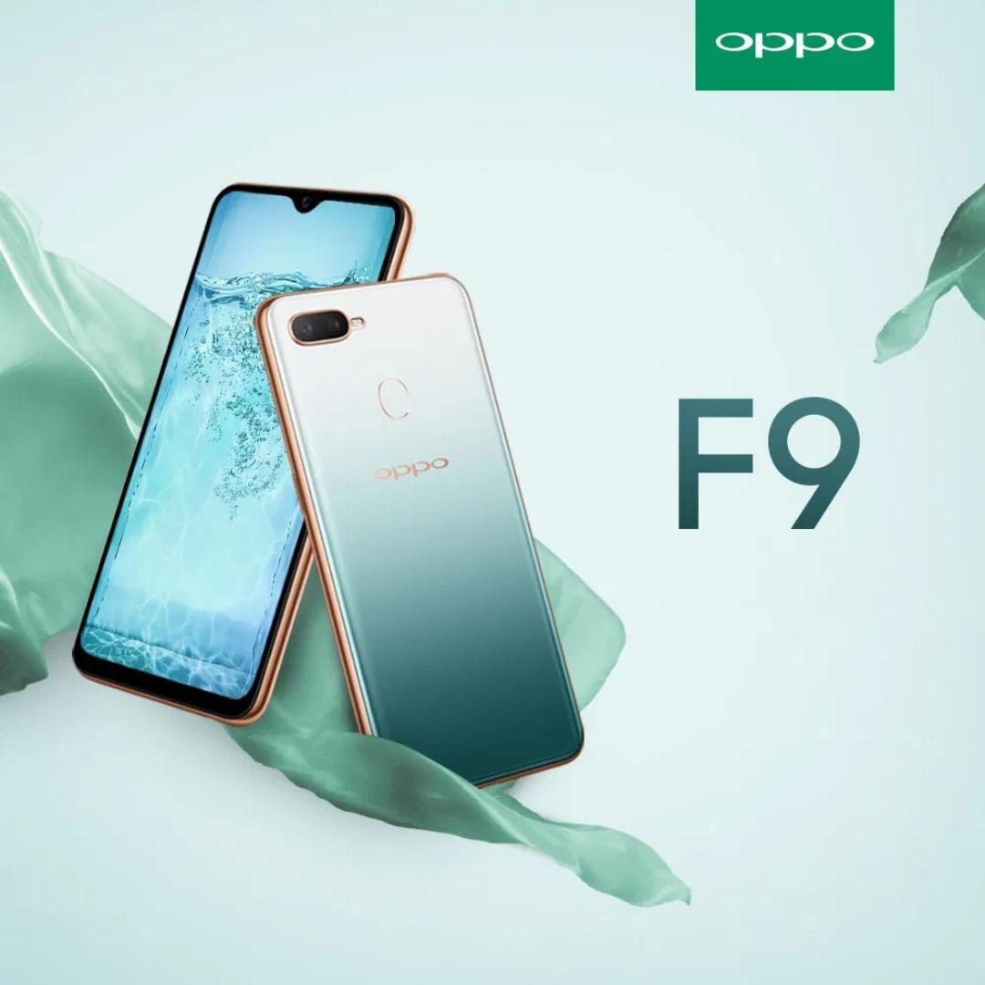 OPPO F9 Smartphone 4GB RAM 128GB Storage 6.3 Inch Waterdrop Display Dual SIM Fast Charging Fingerprint Sensor AI Dual Camera Android Mobile Phone