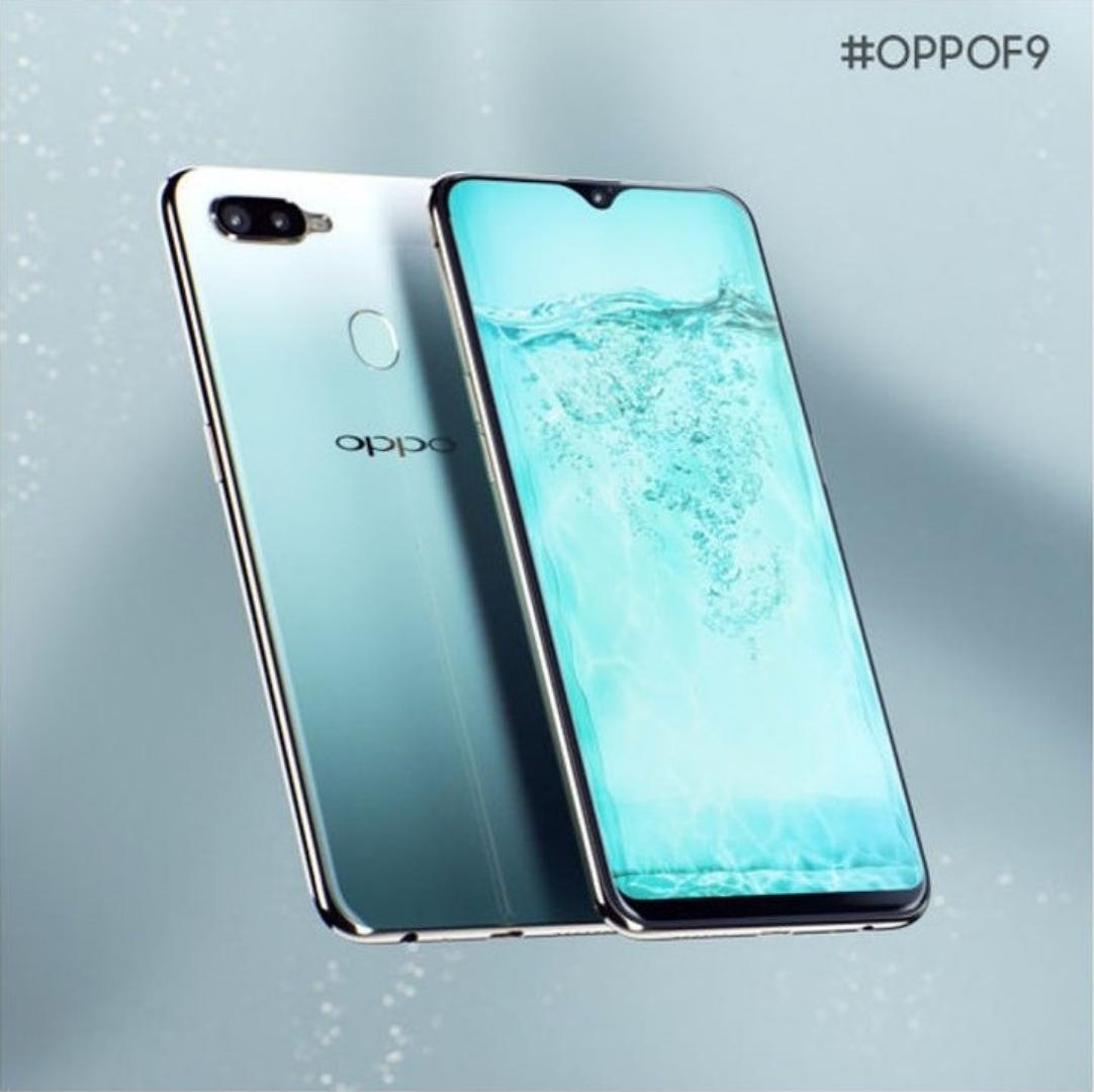OPPO F9 Smartphone 4GB RAM 128GB Storage 6.3 Inch Waterdrop Display Dual SIM Fast Charging Fingerprint Sensor AI Dual Camera Android Mobile Phone