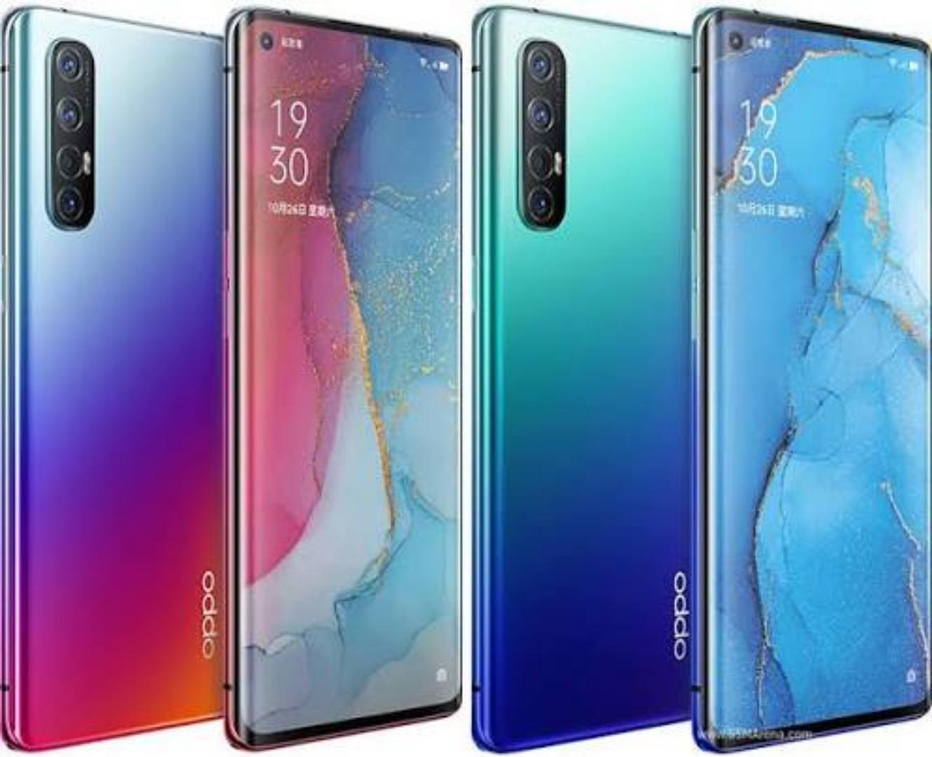 OPPO Reno 3 Pro 5G Smartphone has 8GB RAM 128GB Storage 6.4 Inch AMOLED Display Dual Punch-Hole Camera 48MP Quad Camera 5G Network Fast Charging Fingerprint Unlock Slim Premium Design Android Phone