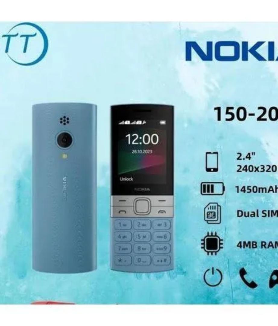 Nokia 150 is a Dual SIM Feature Phone with a 2.4 Inch Display Wireless FM Radio Bluetooth MP3 Player Long Lasting Battery Expandable Storage Rear Camera Durable Keypad Mobile Phone Black
