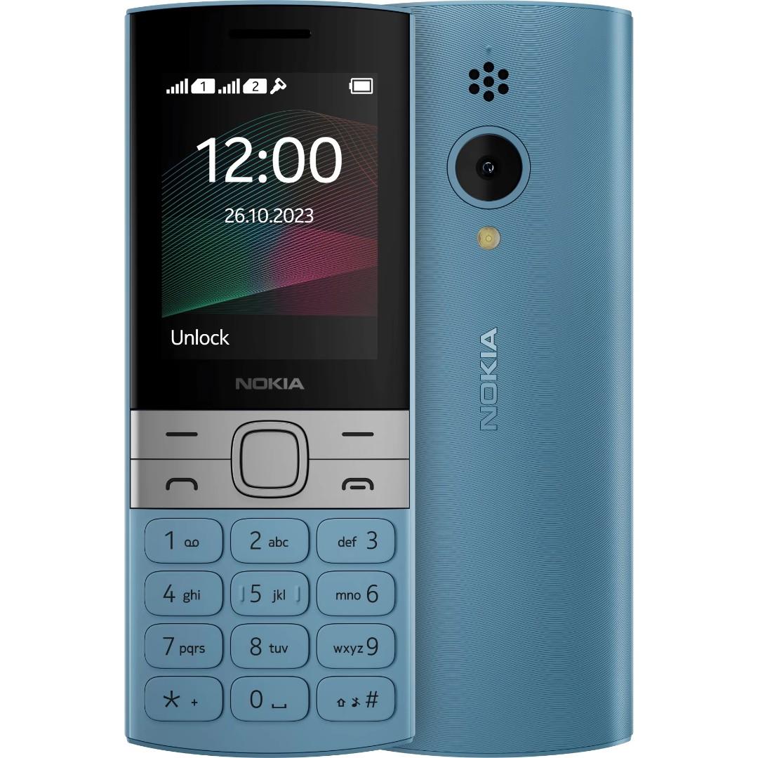 Nokia 150 is a Dual SIM Feature Phone with a 2.4 Inch Display Wireless FM Radio Bluetooth MP3 Player Long Lasting Battery Expandable Storage Rear Camera Durable Keypad Mobile Phone Black