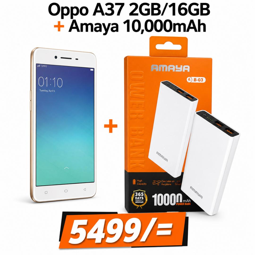 OPPO A37 Smartphone features 2GB RAM 16GB Storage 5.0 Inch HD Display Dual SIM Android Mobile Phone 8MP Rear Camera 5MP Selfie Camera Expandable Storage Slim Design Long Battery Life 4G LTE Support