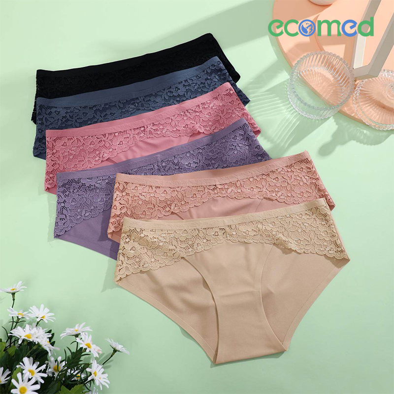 6 Pcs Lace Panties Womens Underwear Woman Clothes Cheeky Panty for Women Low Waist Bikini for Ladies