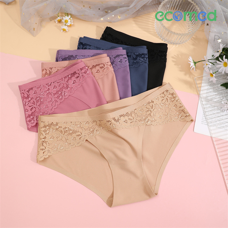 6 Pcs Lace Panties Womens Underwear Woman Clothes Cheeky Panty for Women Low Waist Bikini for Ladies