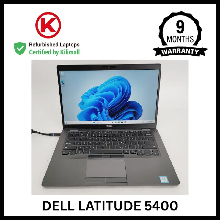 CERTIFIED BY KILIMALL | Dell latitude 5400 Intel Celeron 4GB RAM 128GB SSD | 14" Full HD Display | Windows 10 and Office Installed | 90% Battery Health | 3+ Hours Active | 9 Months Warranty