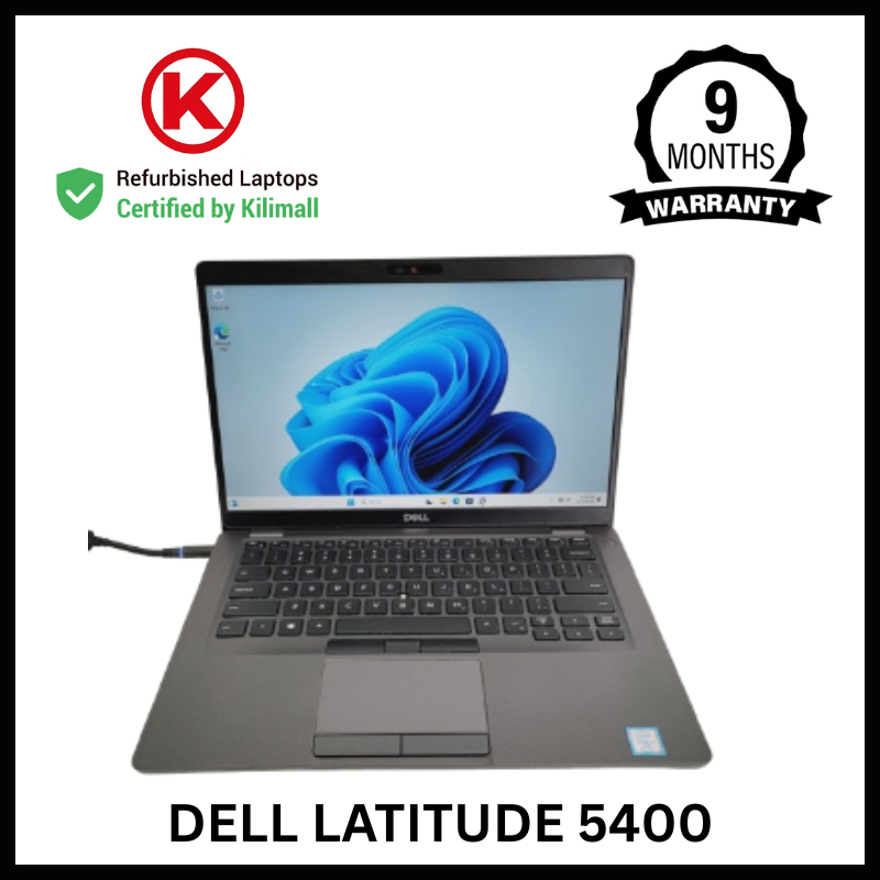 CERTIFIED BY KILIMALL | Dell latitude 5400 Intel Celeron 4GB RAM 128GB SSD | 14" Full HD Display | Windows 10 and Office Installed | 90% Battery Health | 3+ Hours Active | 9 Months Warranty