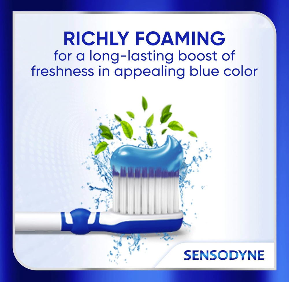 Sensodyne Clinical Repair Whiten & Shine Toothpaste for Sensitivity Relief, 3.4 oz