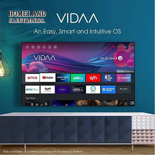 HISENSE 43" INCH SMART TV SMART DIGITAL TELEVISION FULL HD RESOLUTION 43A4 SERIES NETFLIX YOUTUBE TV DTS INBUILT DECODER WIFI VIDAA OS NATURAL COLOR ENHANCER 1 YEAR WARRANTY.