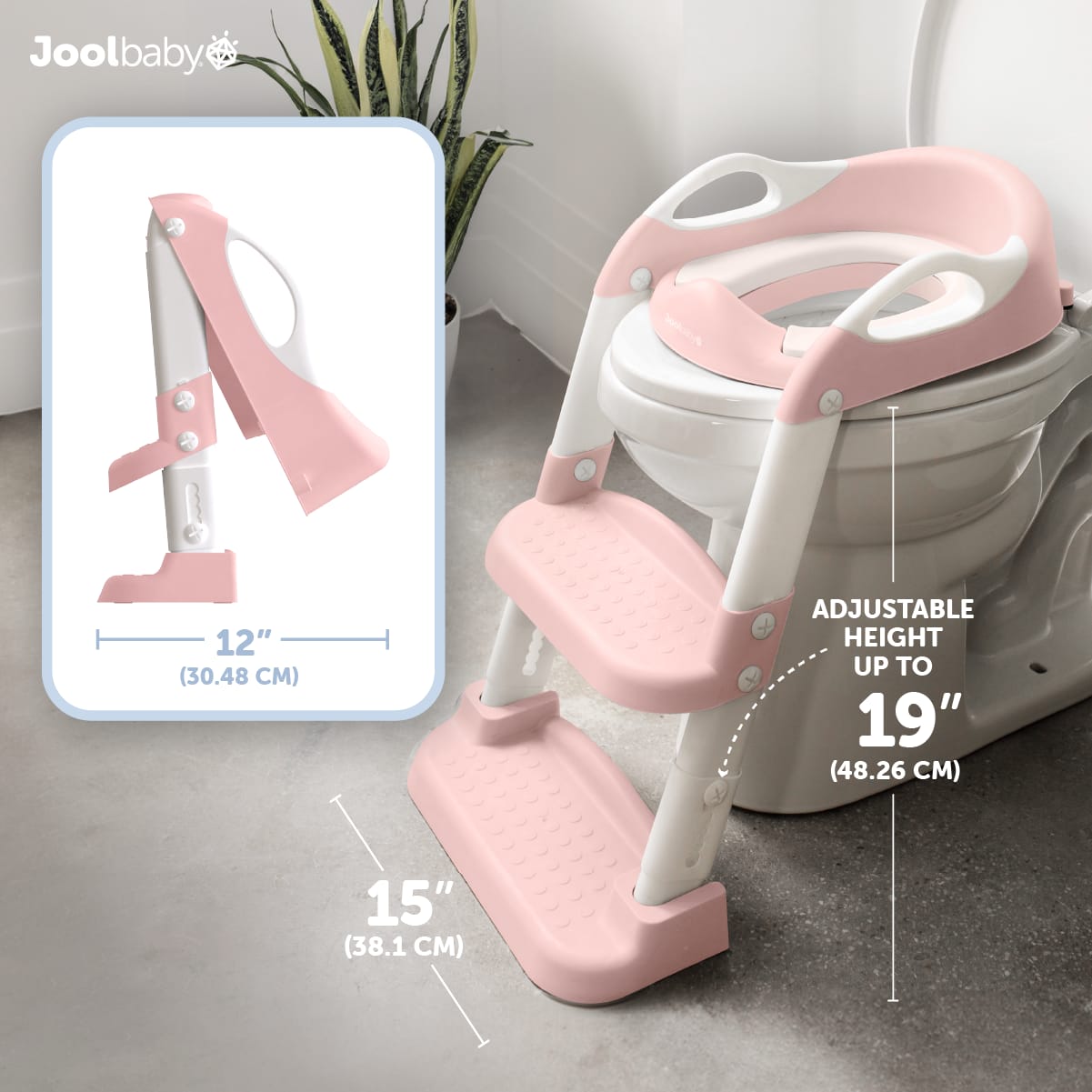 Baby auxiliary toilet ladder folding Seat for kids  Training Potty Training Seat with Ladder, Pre-Assembled Toddler Toilet Seat with Steps for Boys Girls, 2-in-1 Potty Seat with Foldable Step Stool, A
