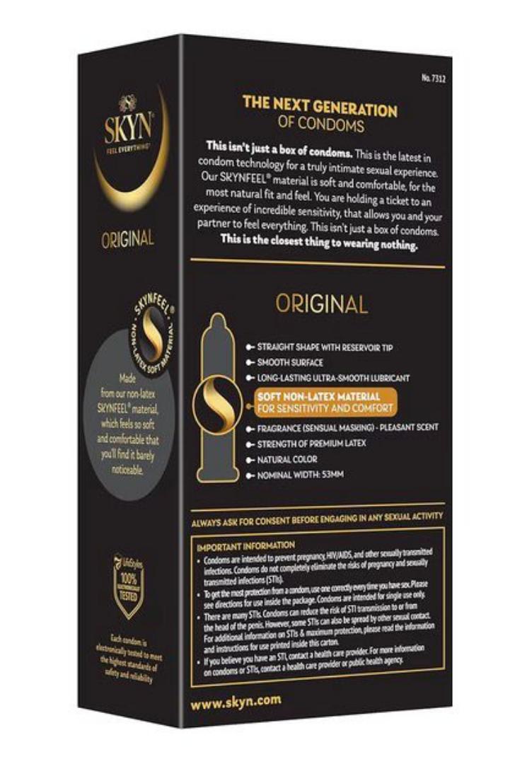 SKYN, ORIGINAL,12Non Latex lubricated condoms view 2