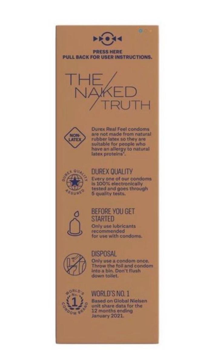 Durex Real Feel Non latex Condoms,Skin On Skin Feeling view 4