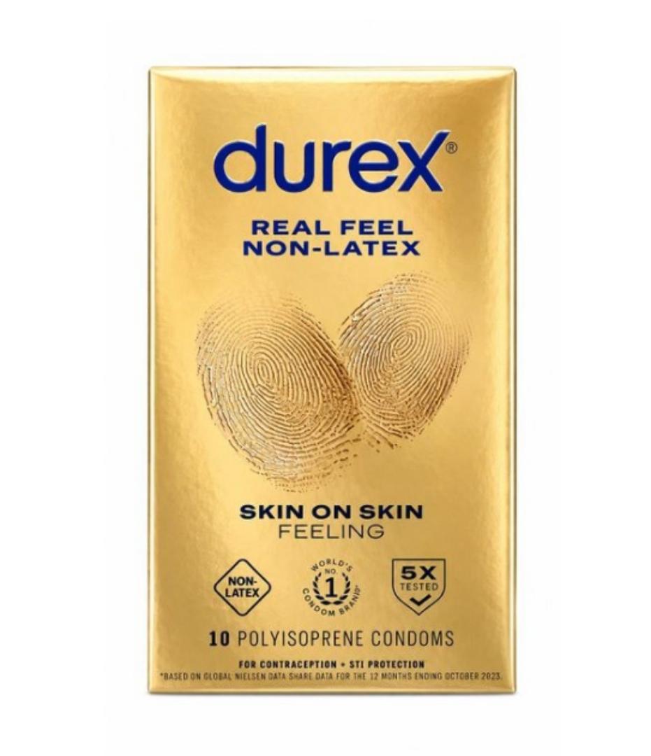 Durex Real Feel Non latex Condoms,Skin On Skin Feeling