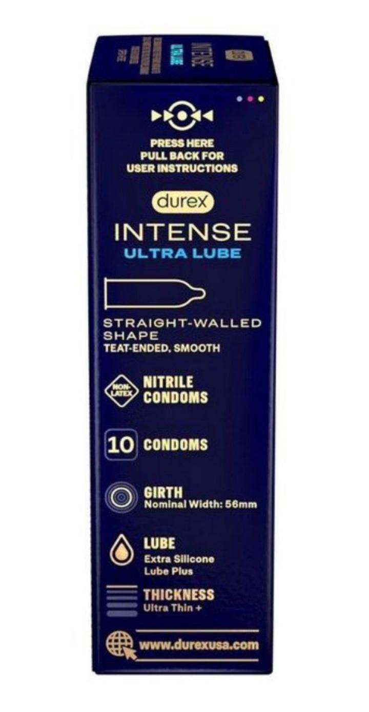 Durex Intense Ultra Lube,10 Non Latex Condoms view 3