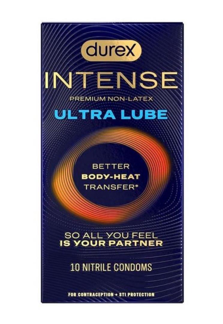 Durex Intense Ultra Lube,10 Non Latex Condoms