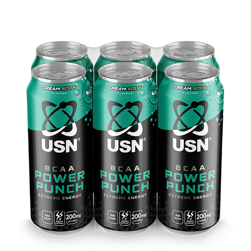 BCAA Power Punch Extreme Rage 500 ml - Sugar-Free Energy Drink | Hydration, Recovery & Stamina Boost | Cream Soda Flavor