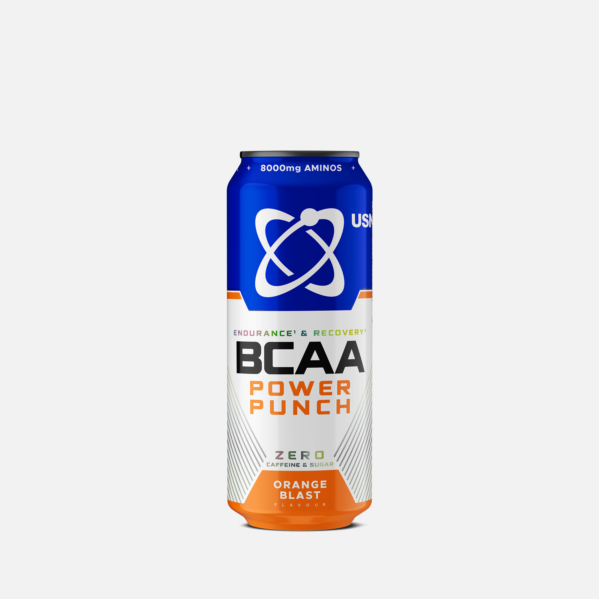 USN BCAA Power Punch 500 ml - Zero Sugar & Caffeine Free Drink | 8000mg BCAAs | Muscle Recovery, Hydration & Stamina Support