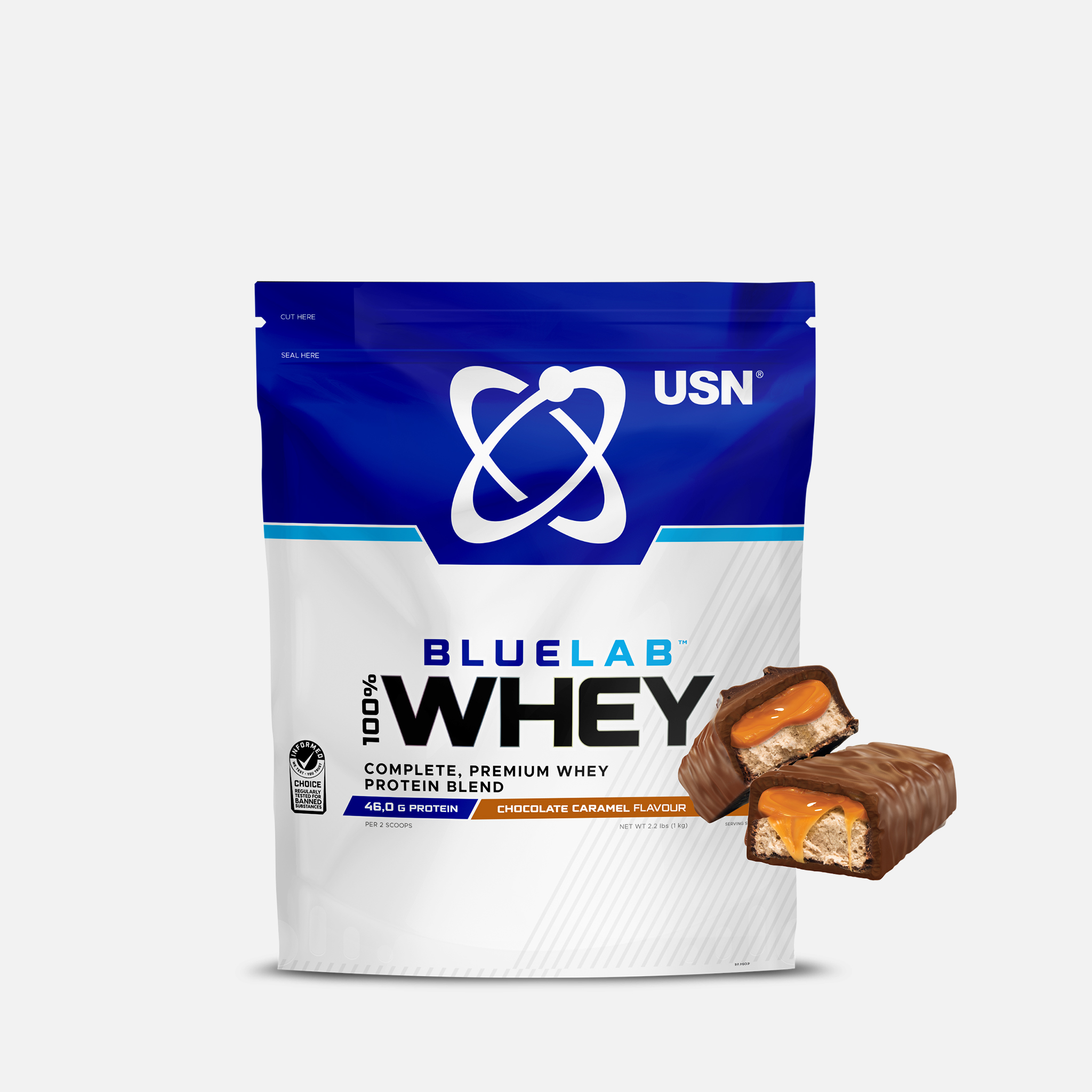 USN BlueLab® 100% Whey Protein. An ultra-premium blend of whey protein isolate, concentrate, and hydrolysate.