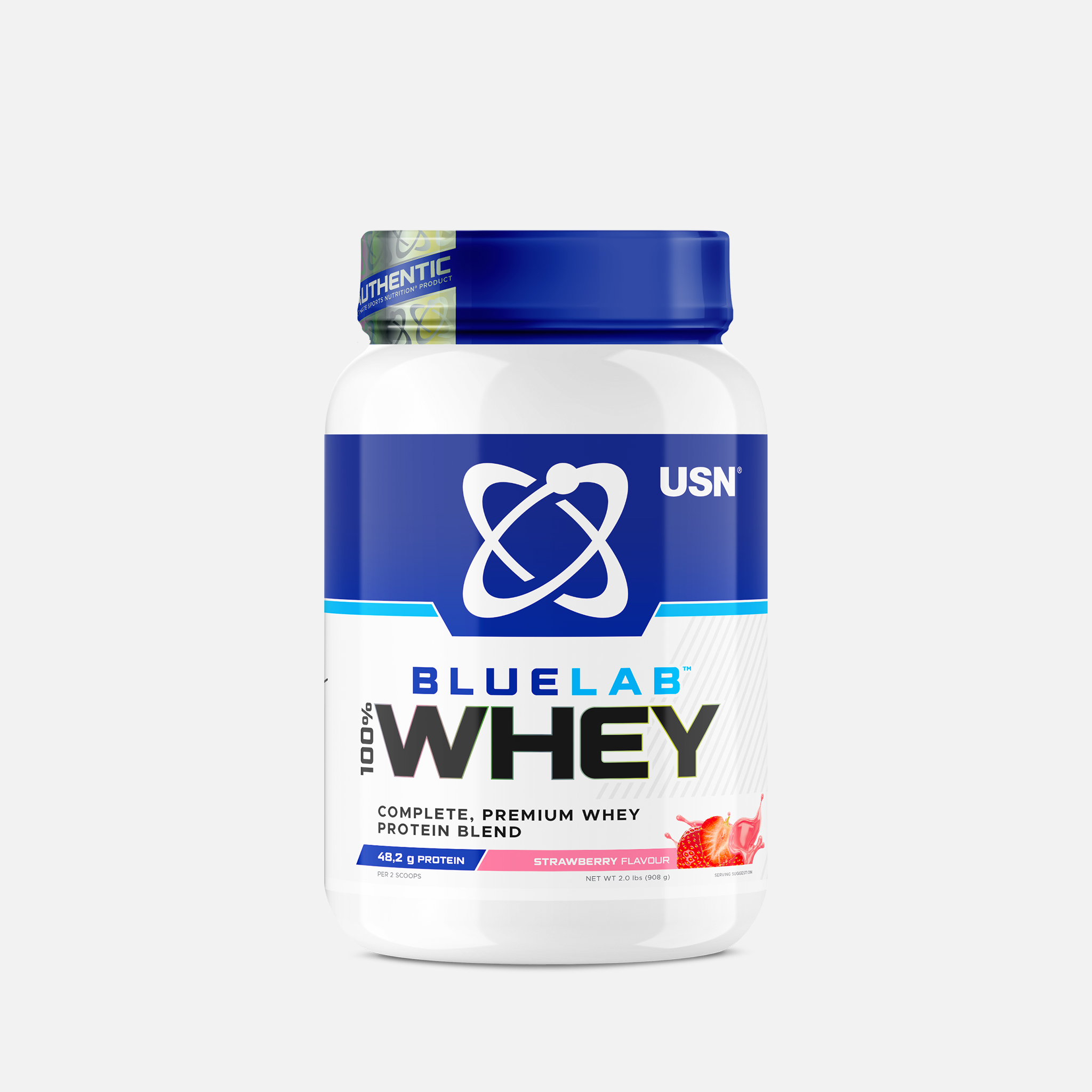 USN BlueLab® 100% Whey Protein. An ultra-premium blend of whey protein isolate, concentrate, and hydrolysate.