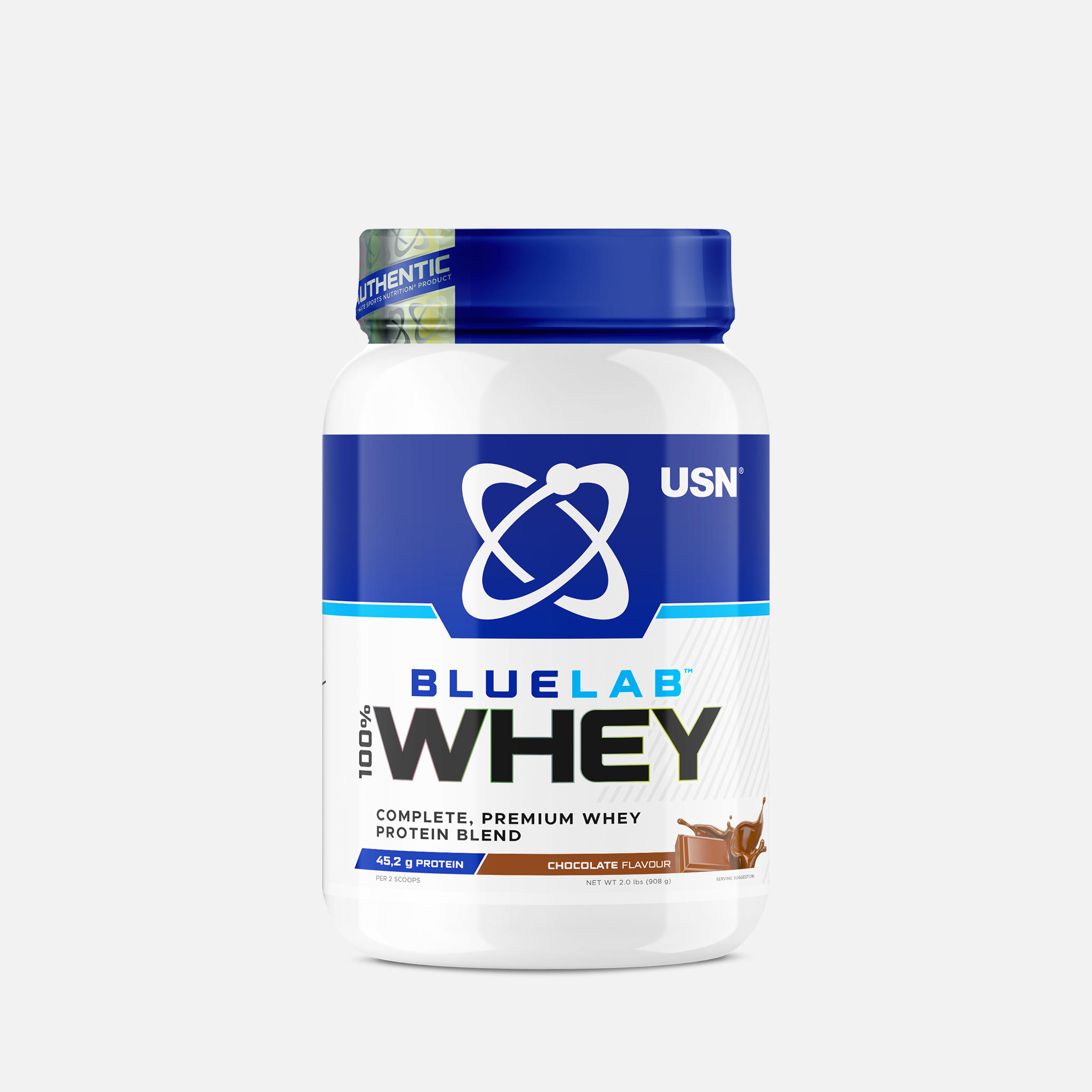 USN BlueLab® 100% Whey Protein. An ultra-premium blend of whey protein isolate, concentrate, and hydrolysate.