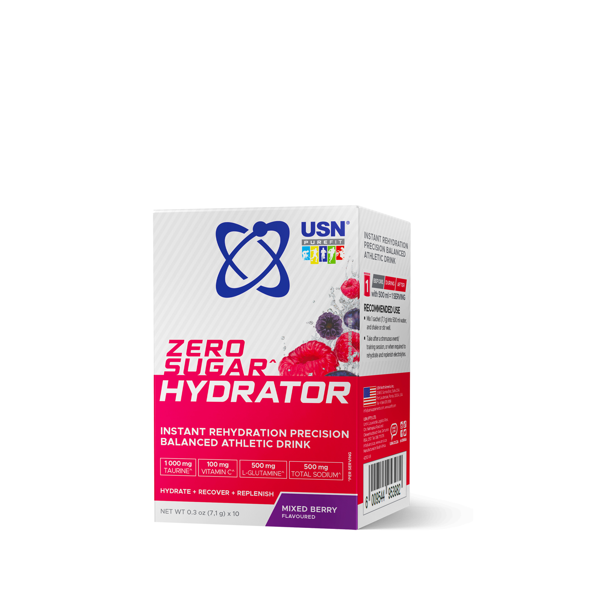 USN Zero Sugar Hydrator - Electrolyte Drink | Hydration & Recovery