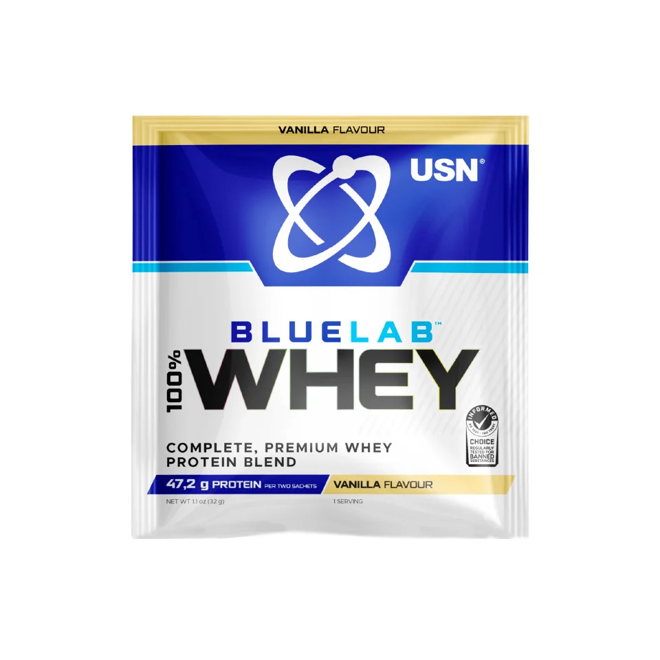 USN BlueLab® 100% Whey Protein. An ultra-premium blend of whey protein isolate, concentrate, and hydrolysate.