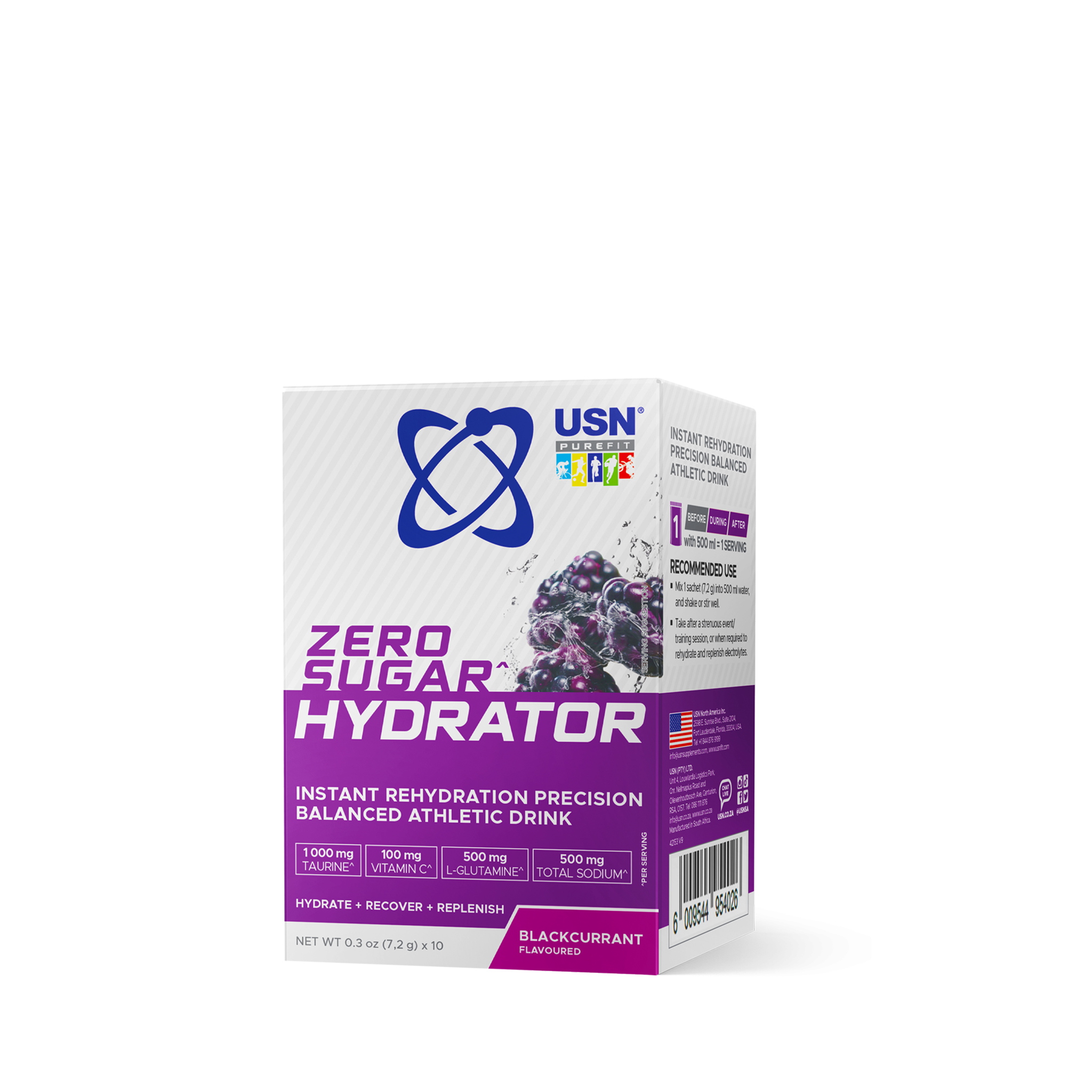 USN Zero Sugar Hydrator - Electrolyte Drink | Hydration & Recovery