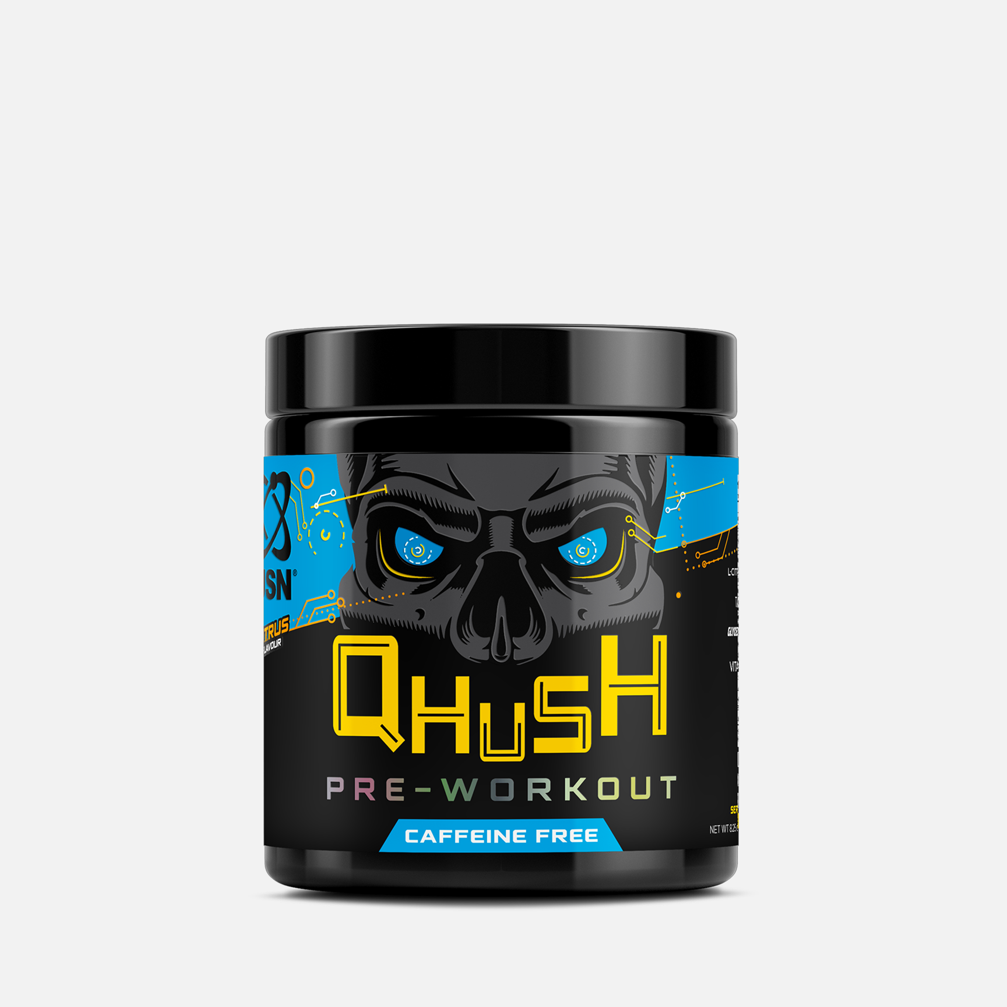 USN Qhush Super Pump Stimulant-Free Pre-Workout 234g-  for Strength, Endurance & Muscle Pump