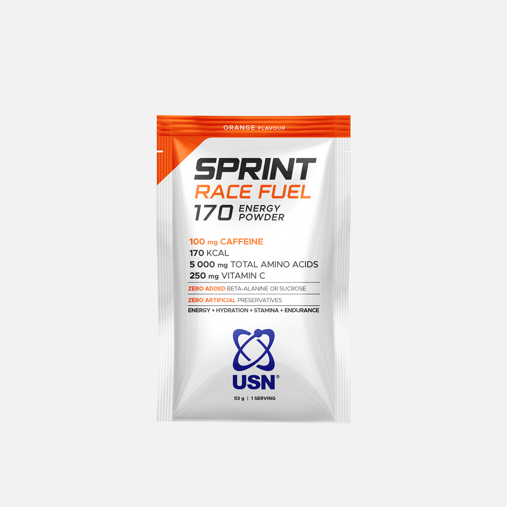USN Sprint Race Fuel  Sachets- Sports Hydration & Energy Drink for Endurance Training