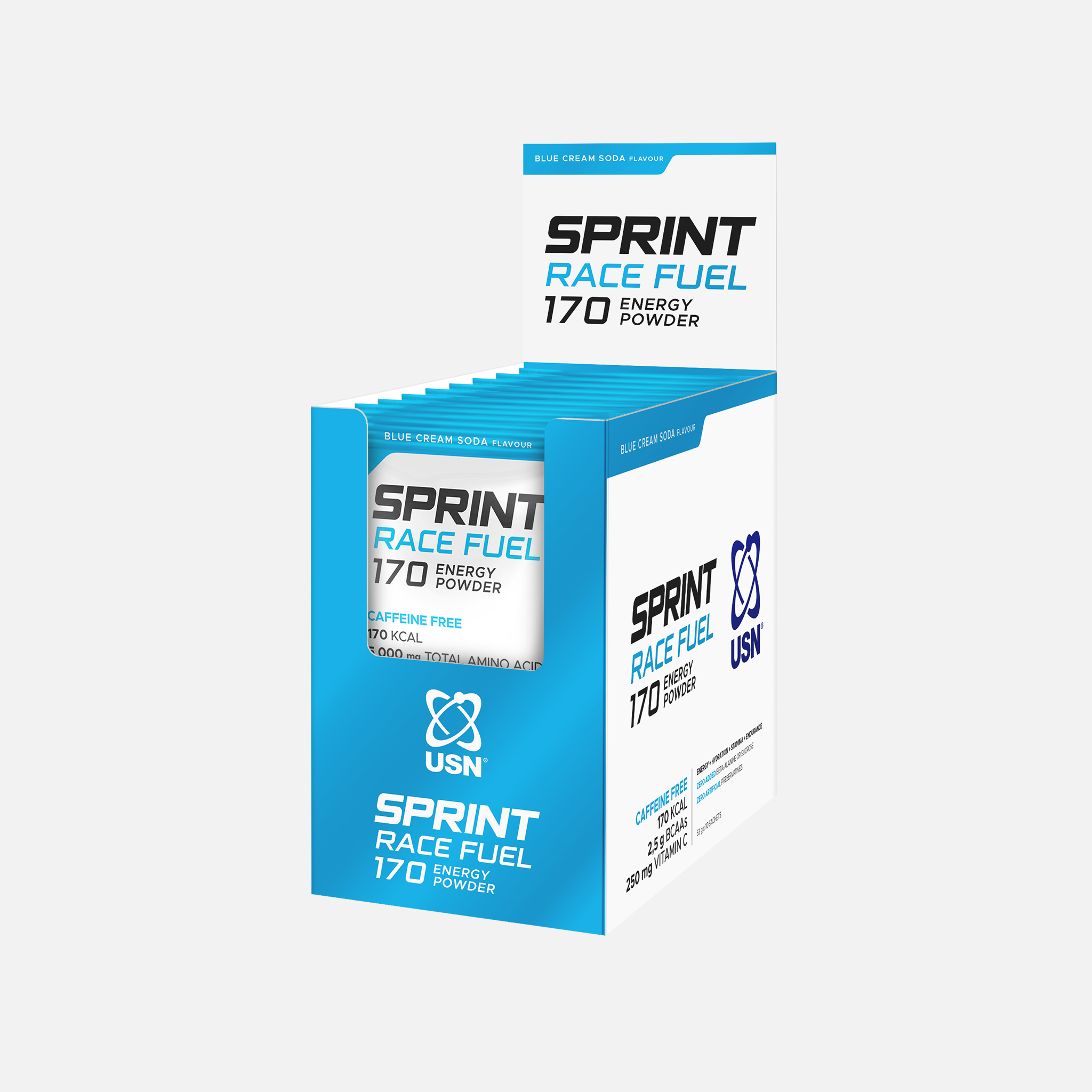 USN Sprint Race Fuel  Sachets- Sports Hydration & Energy Drink for Endurance Training