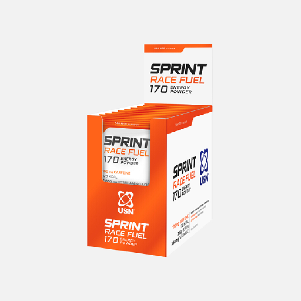 USN Sprint Race Fuel  Sachets- Sports Hydration & Energy Drink for Endurance Training