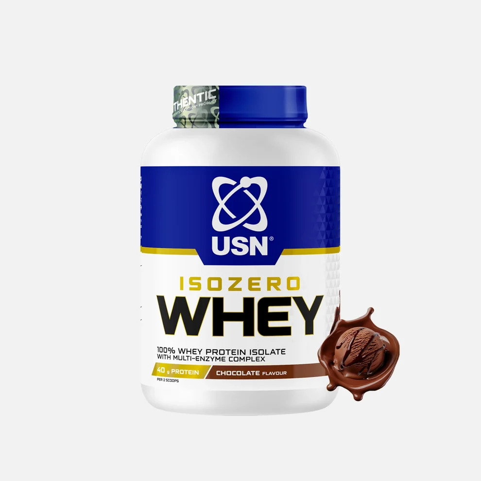 USN Isozero Whey Protein Isolate with Digestive Enzymes - Lean Muscle & Recovery