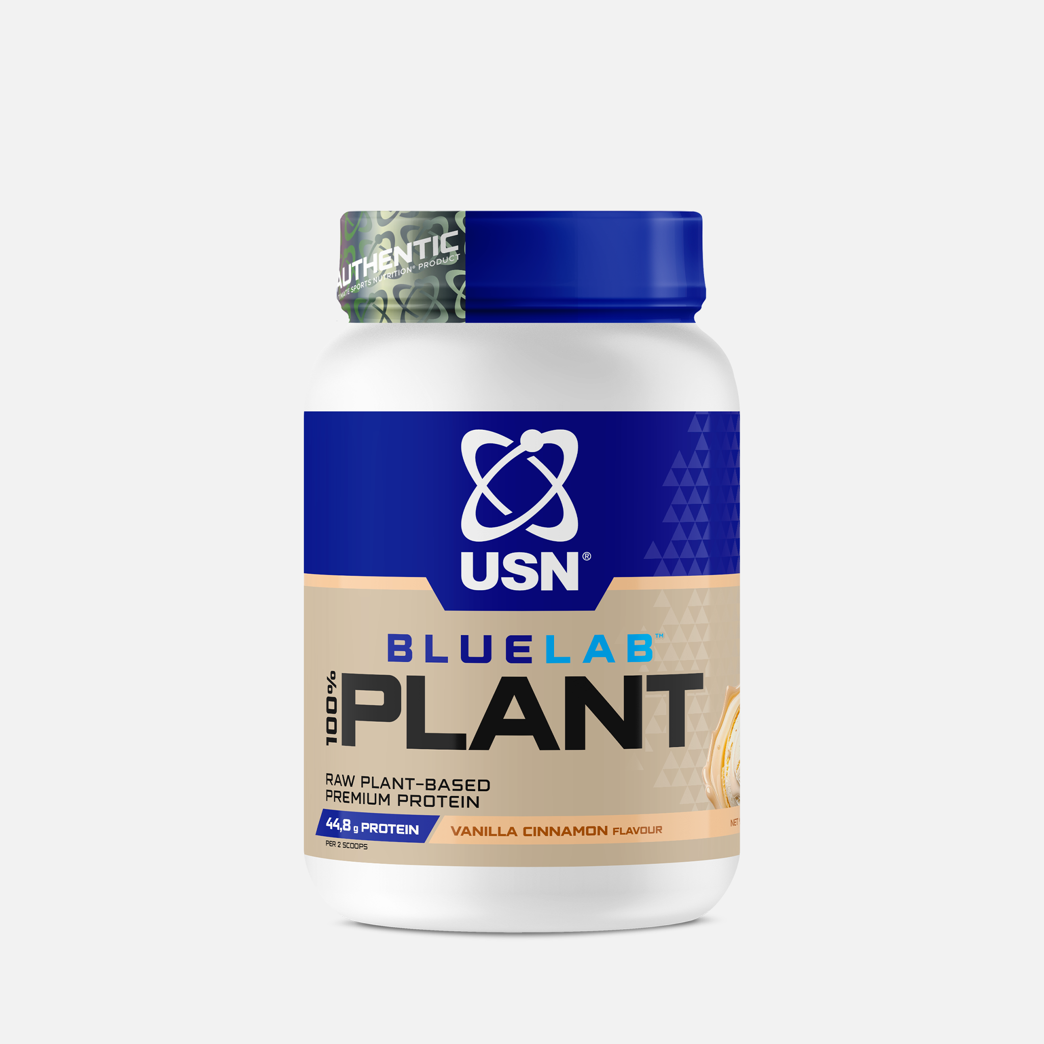 USN BlueLab 100% Plant Protein - Dairy-Free, Gluten-Free with Iron & Selenium.