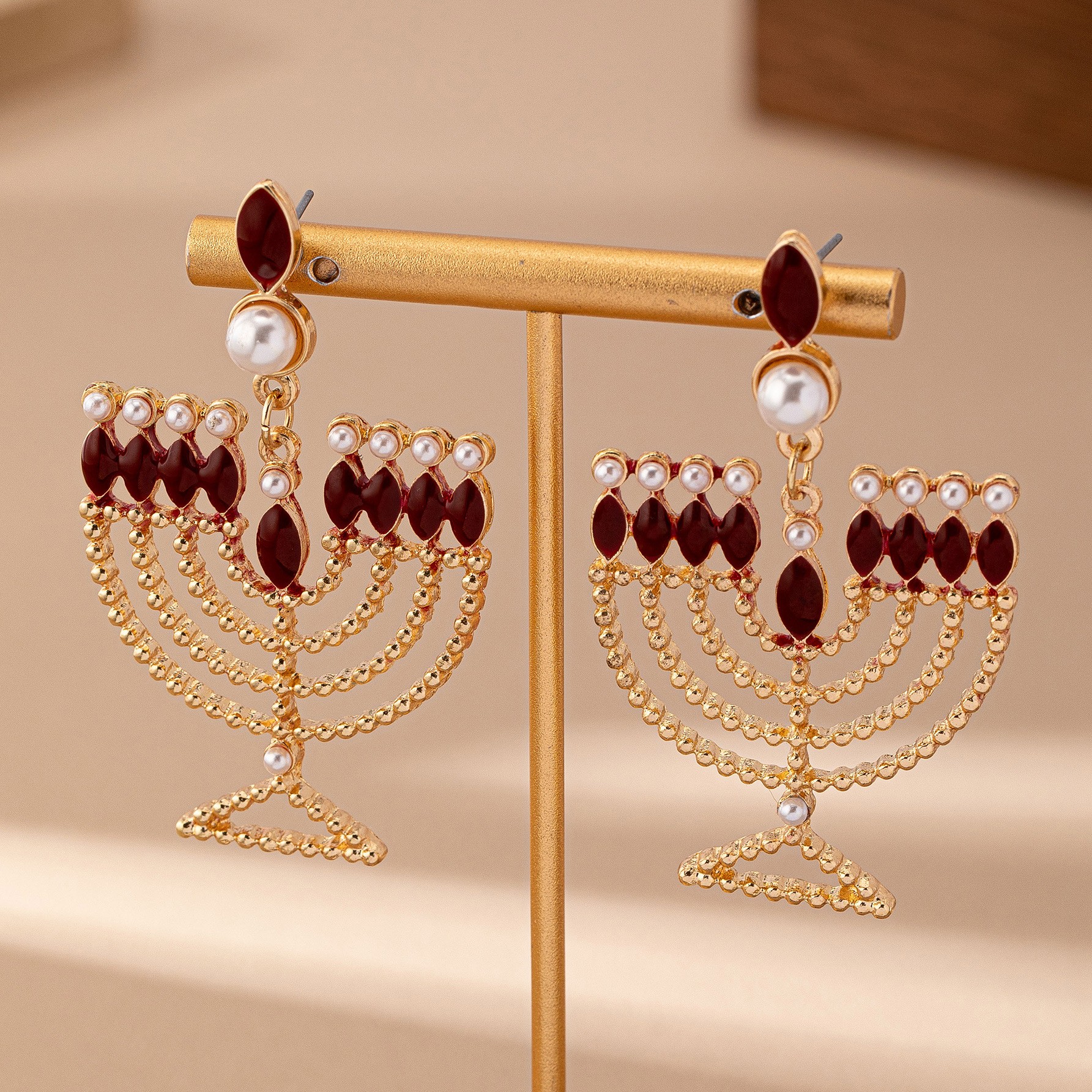 2 Pieces Of Fashion Trend Exaggerated Inlaid Wine Glass Earrings Are Suitable For Women'S Cocktail Parties, Banquets And Parties