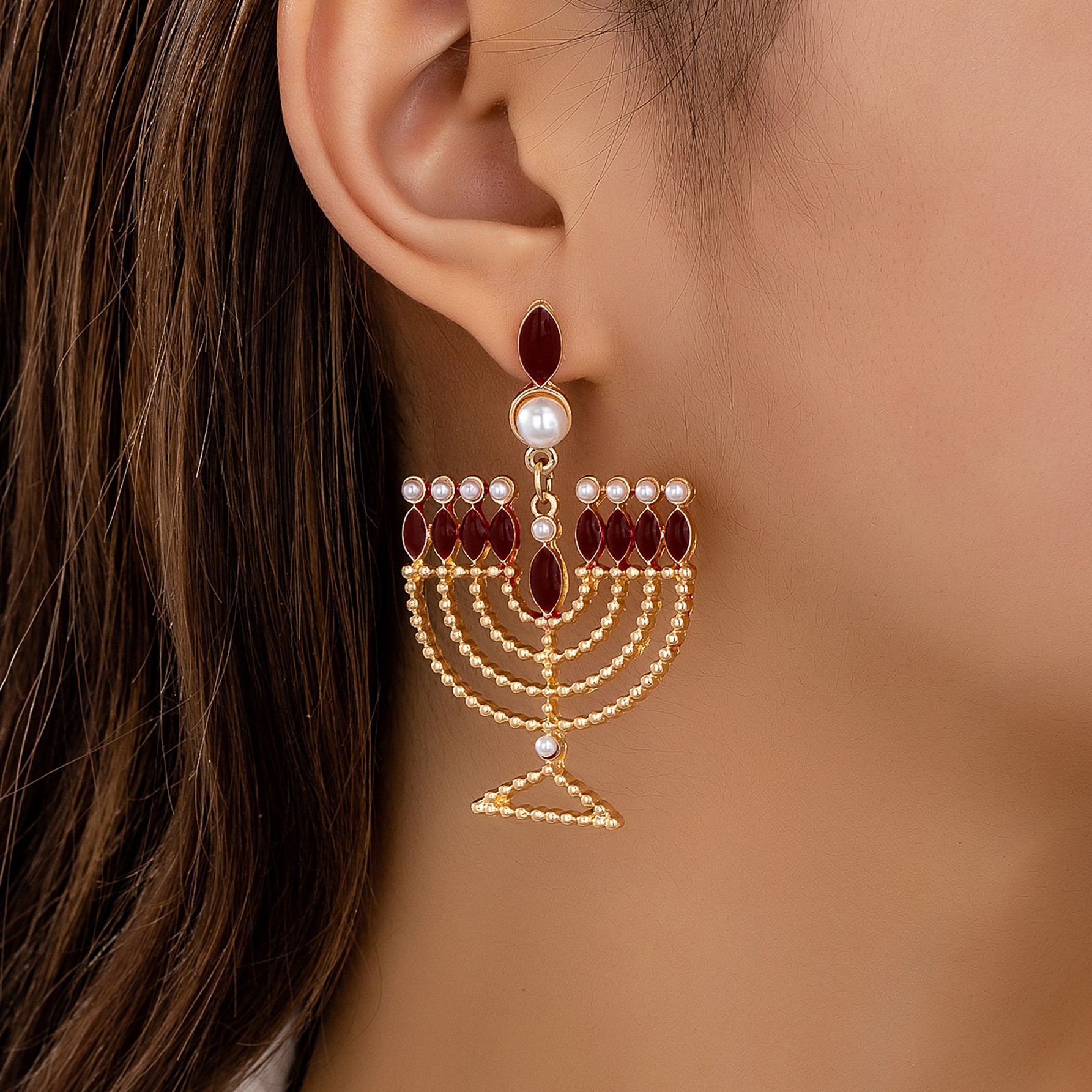 2 Pieces Of Fashion Trend Exaggerated Inlaid Wine Glass Earrings Are Suitable For Women'S Cocktail Parties, Banquets And Parties