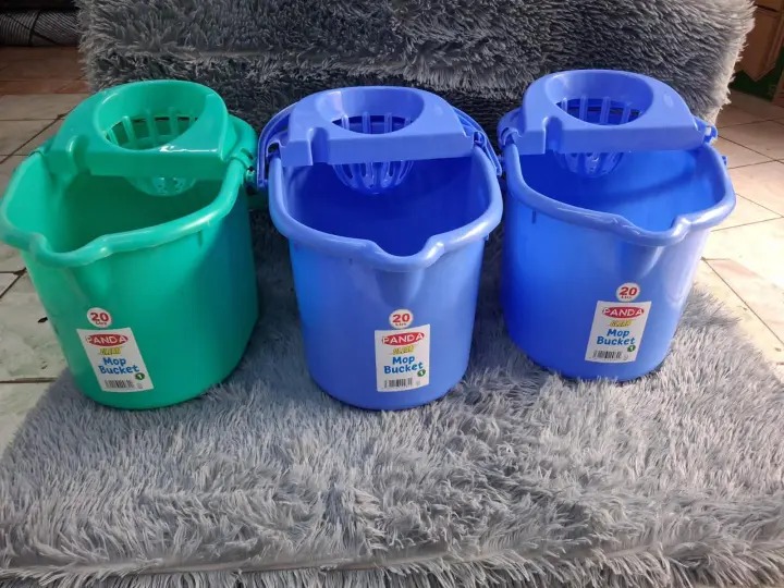 🥳 🥳PANDA MOP BUCKET 20Ltrs Clean🤩🤩.20L Oval Panda Mop Bucket With Ergonomic Handle - Practical Household Aid For Cleaning Windows and Floors