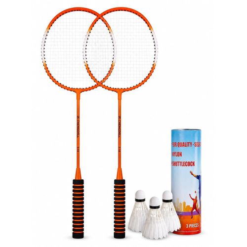 Badminton Set with 2 Rackets 3 Shuttlecocks Carry Bag Outdoor Sports Training Game for Kids and Adults