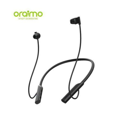 Oraimo Necklace Lite Call Vibration Wireless Headphones Neckband Earpods-BLACK