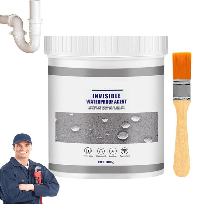 500g Transparent Waterproof Coating Agent, Jaysuing Invisible Waterproof Agent, Transparent Waterproof Sealant for Bathroom, Toilet, Tile, Walls, Ceiling
