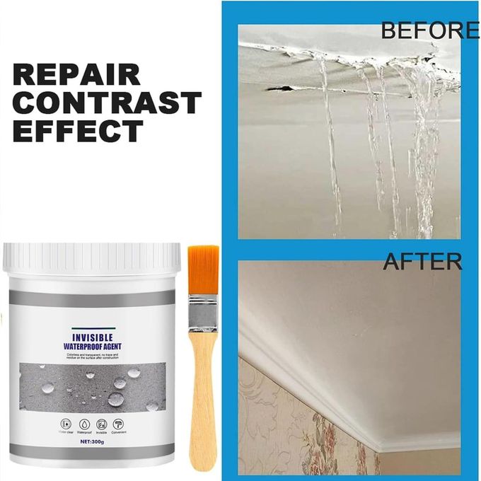 500g Transparent Waterproof Coating Agent, Jaysuing Invisible Waterproof Agent, Transparent Waterproof Sealant for Bathroom, Toilet, Tile, Walls, Ceiling