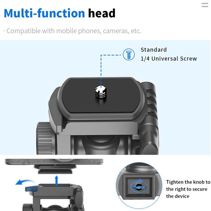 C06 1.8m Selfie Stick with Wireless Remote Control360° Rotating Shooting Action Camera Vlogging Kit Landing Tripod