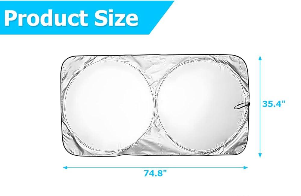 New arrival📞📟
*🔌Foldable Customized car sunshade size 140x70cm